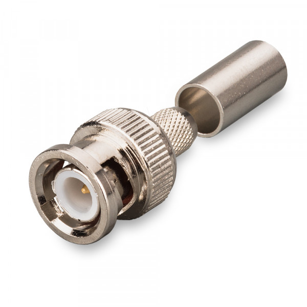 HYR-0105C разъем BNC(штекер, male) RG-6U обжим (GB-105C) (BNC-7001C) (BNC-C6P)