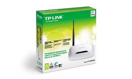 TL-WR740N Беспроводной маршрутизатор серии N, скорость до 150 Мбит/с